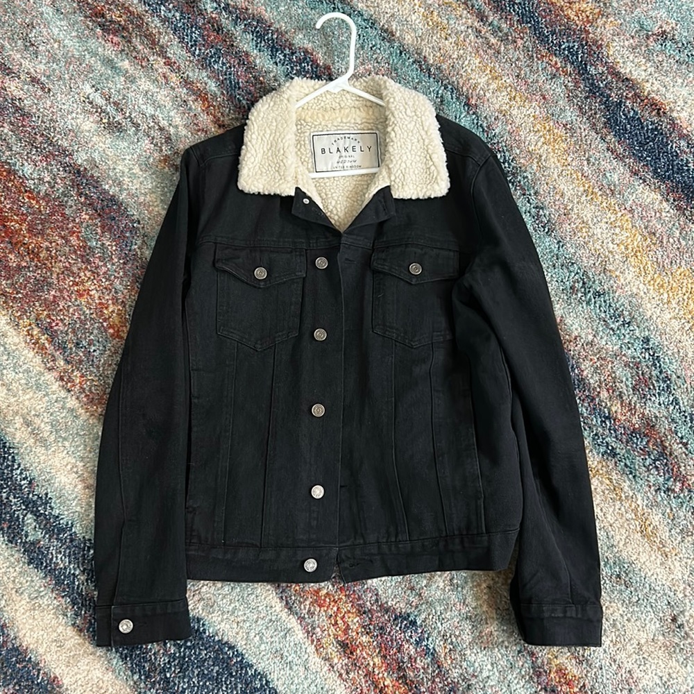 Blakey black denim jacket